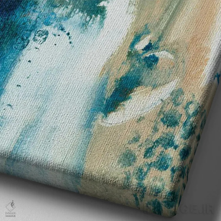 تابلو دکوراتیو دوستان روباه سان دوم اثر جویس کومبز - نمای نزدیک بافت بوم