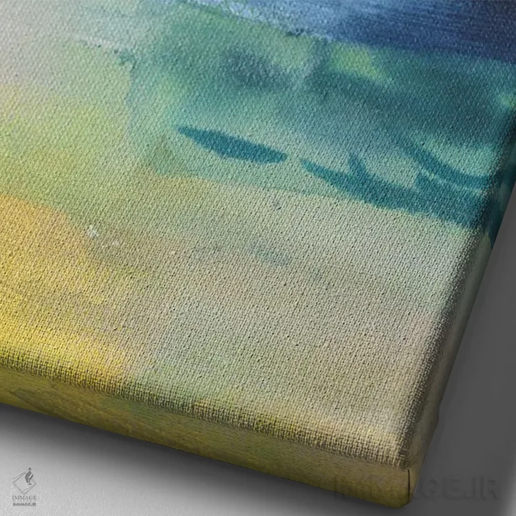 تابلو دکوراتیو روزی نزدیک اول اثر جویس کومبز - نمای نزدیک بافت بوم