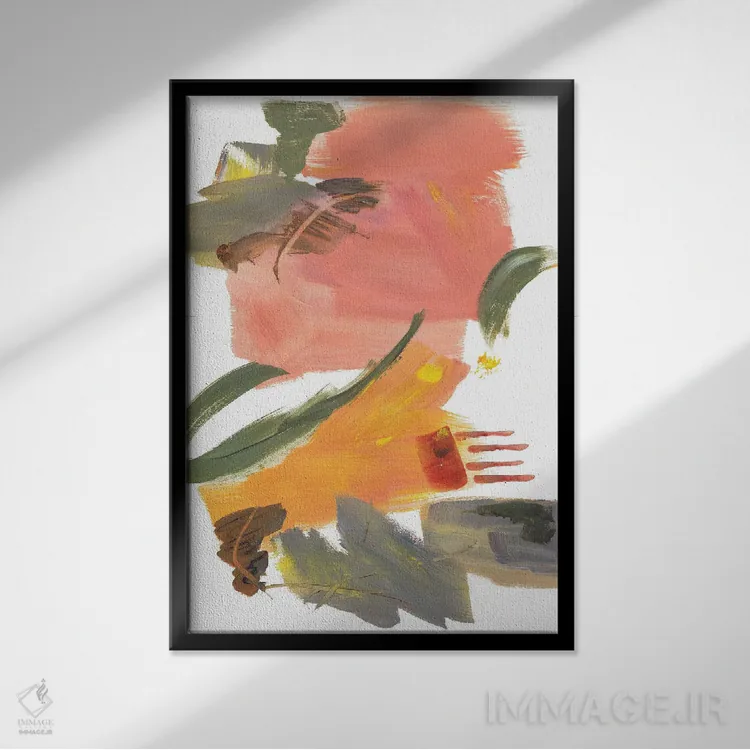 تابلو دکوراتیو شکست قالب اول اثر جویس کومبز - نمای قابدار مشکی