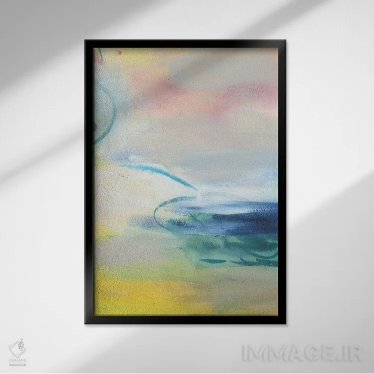 تابلو دکوراتیو روزی نزدیک اول اثر جویس کومبز - نمای قابدار مشکی