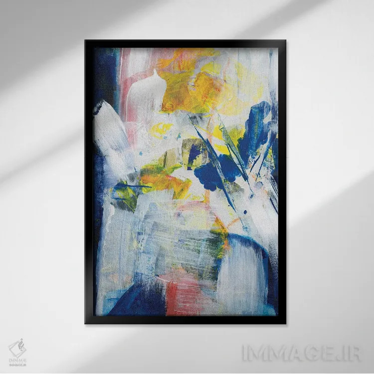 تابلو دکوراتیو روزهای خنک تر اول اثر جویس کومبز - نمای قابدار مشکی