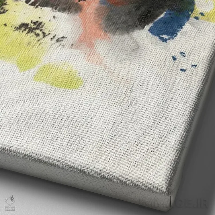 تابلو دکوراتیو نگاه کردن از میان دوم اثر جویس کومبز - نمای نزدیک بافت بوم