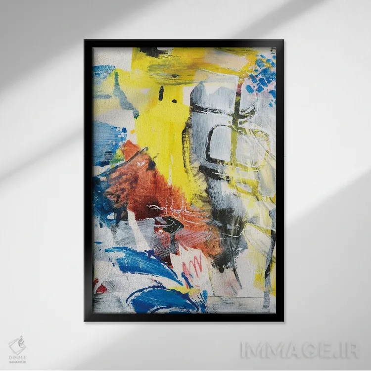 تابلو دکوراتیو قدمی به بیرون اول اثر جویس کومبز - نمای قابدار مشکی