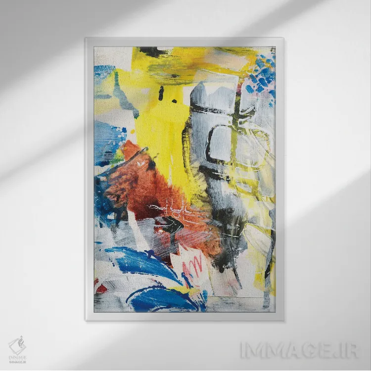 تابلو دکوراتیو قدمی به بیرون اول اثر جویس کومبز - نمای قابدار سفید