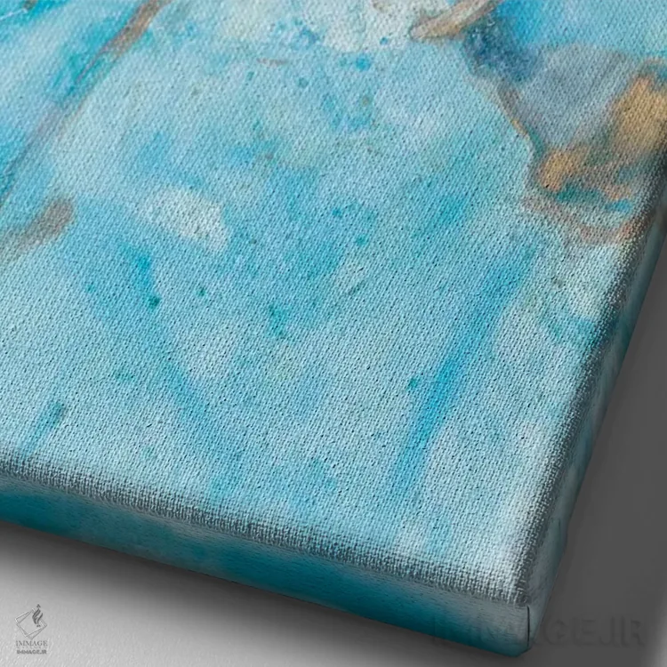 تابلو دکوراتیو آکواریوم دوم اثر جویس کومبز - نمای نزدیک بافت بوم