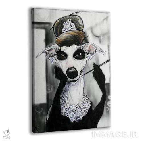 تابلو دکوراتیو سپیده دم در تیفانی با ویپت اثر کاریکاتورهای سگ - نمای پرسپکتیو محصول