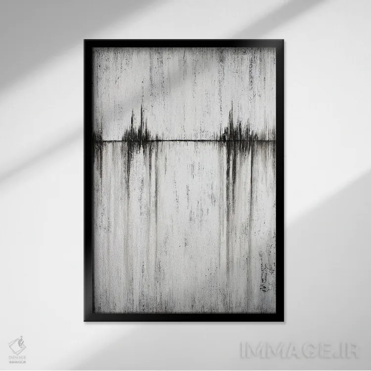 تابلو دکوراتیو آخرین پاییز ۱ اثر جی لاندو - نمای قابدار مشکی