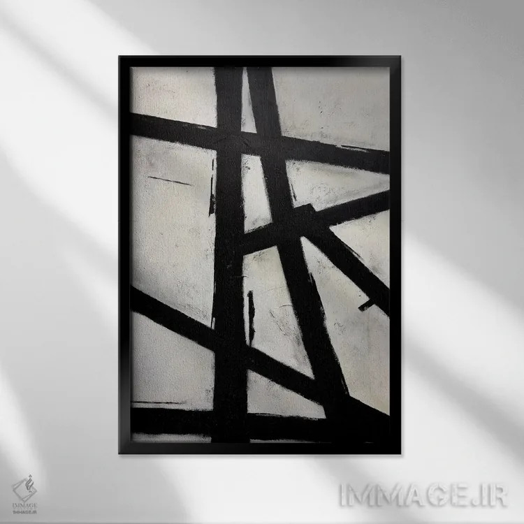 تابلو دکوراتیو نقشه راه به سوی تو ۲ اثر جی لاندو - نمای قابدار مشکی