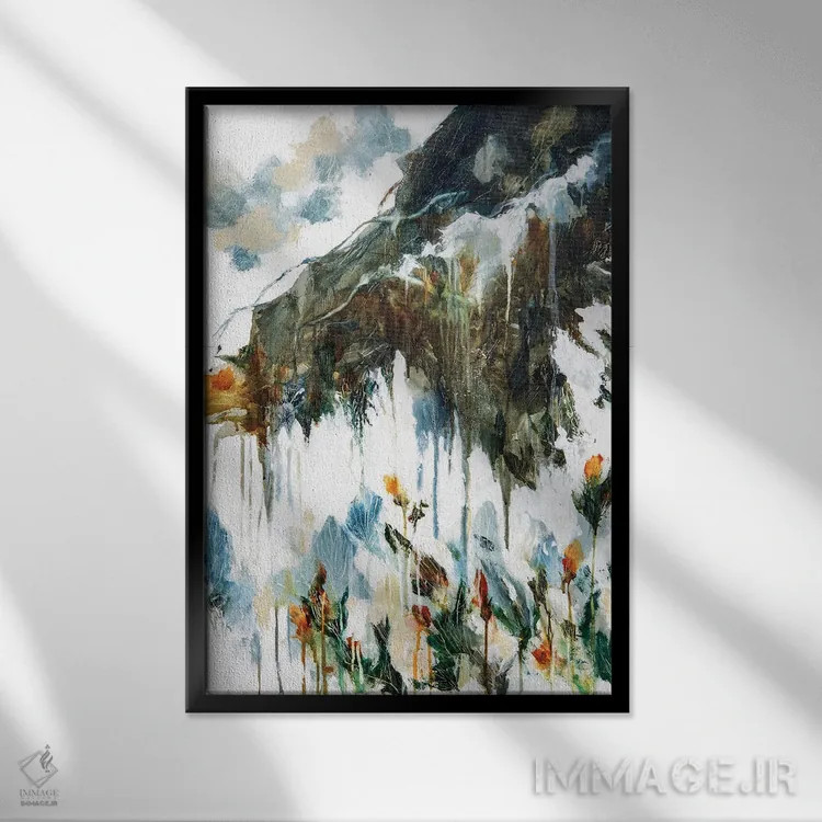تابلو دکوراتیو ضرباهنگ زندگی اثر کریستینا دالا والنتینا - نمای قابدار مشکی