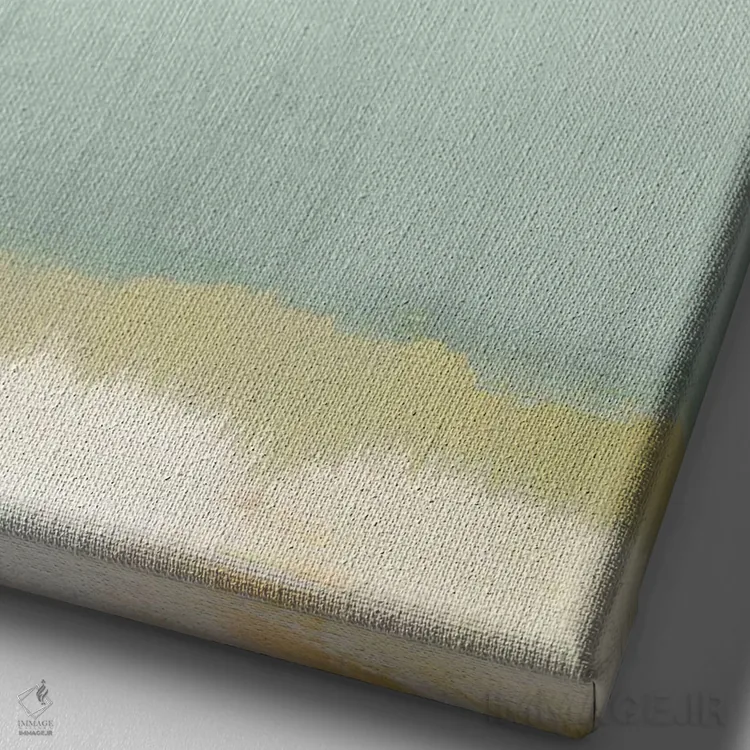 تابلو دکوراتیو ظهر I اثر کارولین گلد - نمای نزدیک بافت بوم