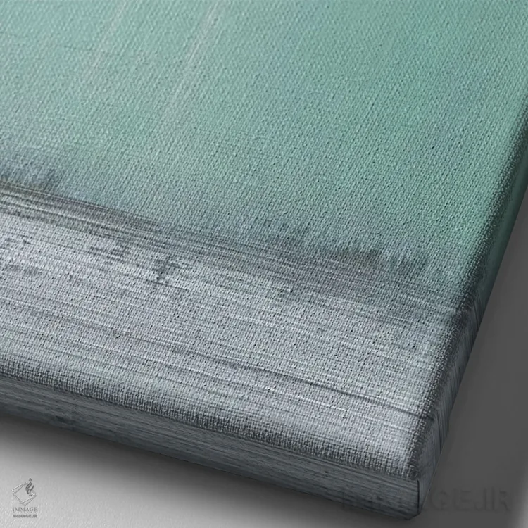 تابلو دکوراتیو آبی لاجوردی I اثر کارولین گلد - نمای نزدیک بافت بوم