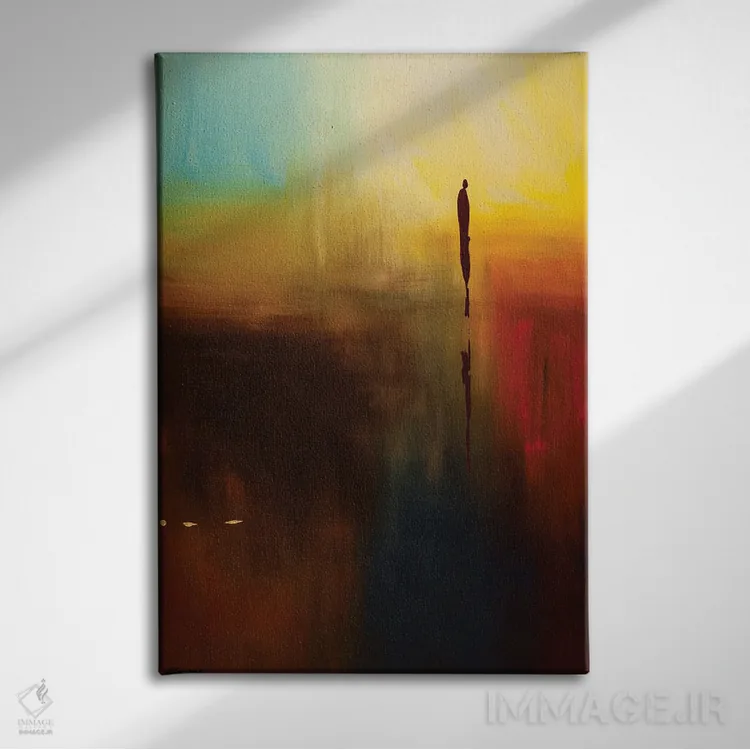 تابلو دکوراتیو طبیعت اثر کارمن گودز - نمای روبهرو روی دیوار