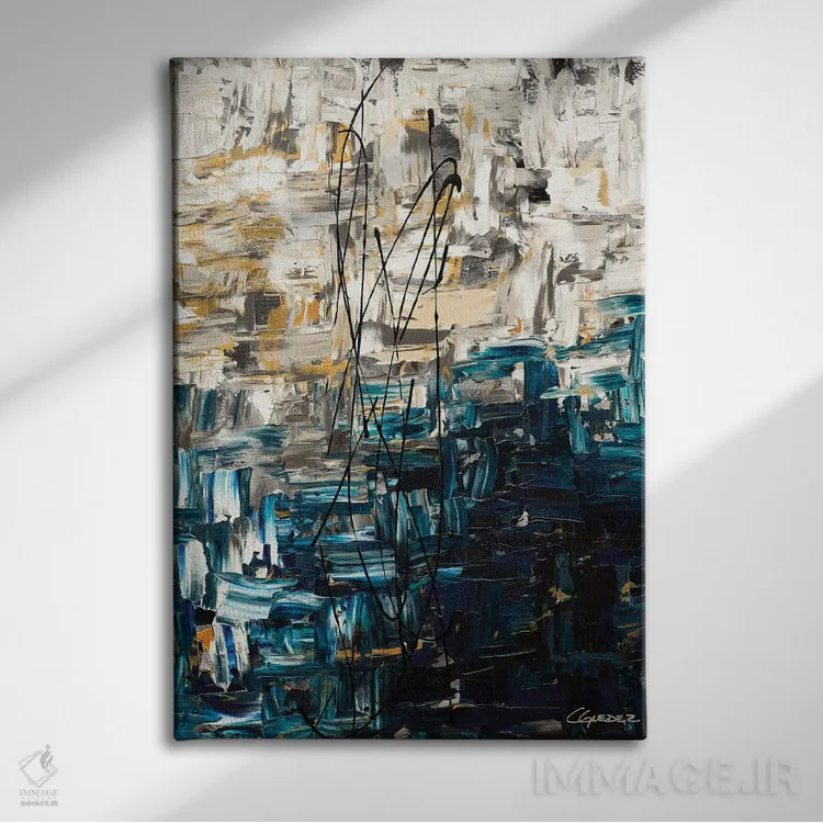 تابلو دکوراتیو تصورسازی اثر کارمن گودز - نمای روبهرو روی دیوار