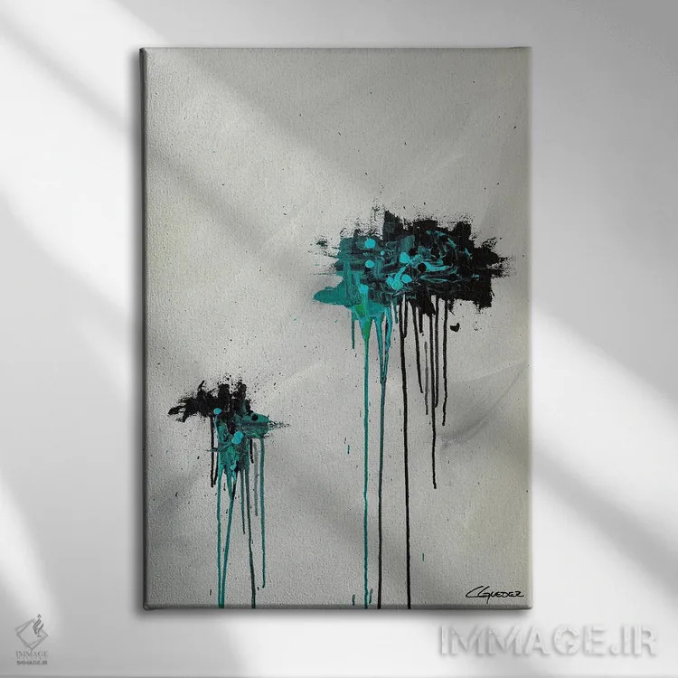 تابلو دکوراتیو رویابافان اثر کارمن گودز - نمای روبهرو روی دیوار