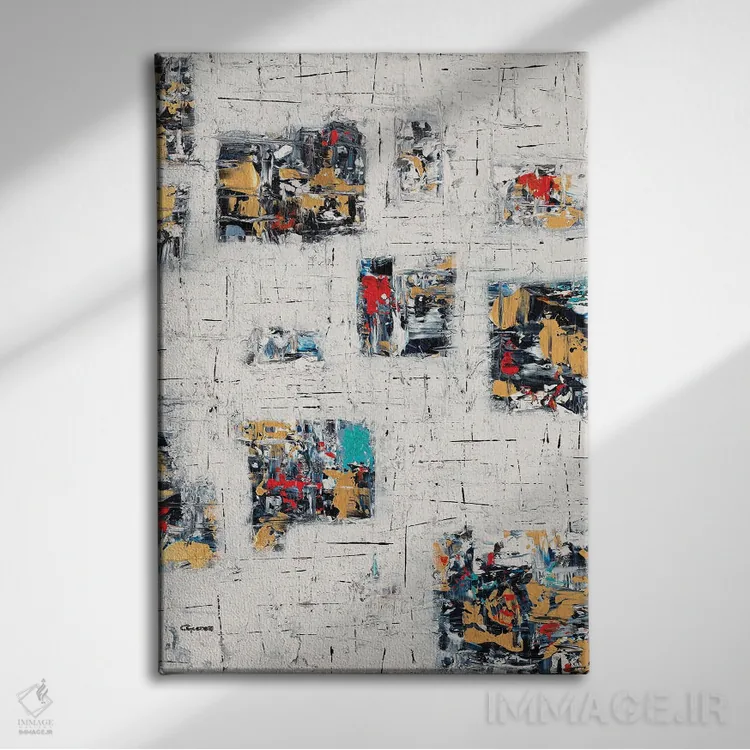 تابلو دکوراتیو لحظات ارزشمند اثر کارمن گودز - نمای روبهرو روی دیوار