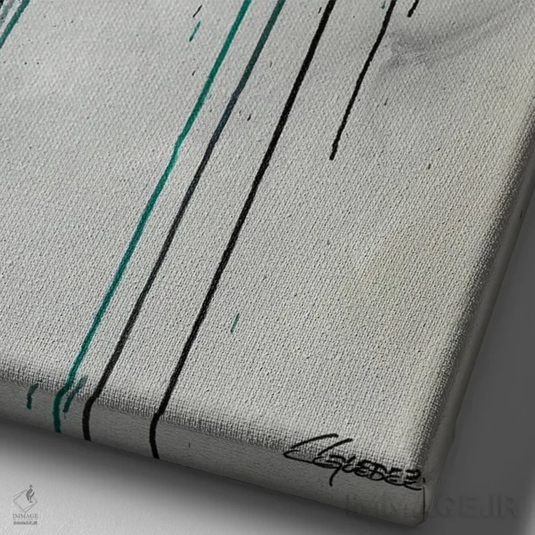 تابلو دکوراتیو رویابافان اثر کارمن گودز - نمای نزدیک بافت بوم