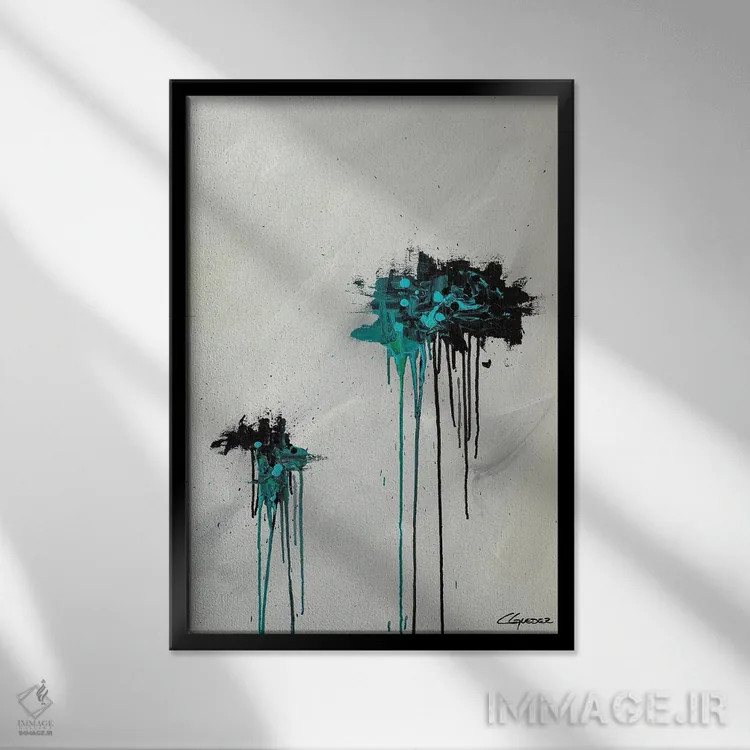 تابلو دکوراتیو رویابافان اثر کارمن گودز - نمای قابدار مشکی
