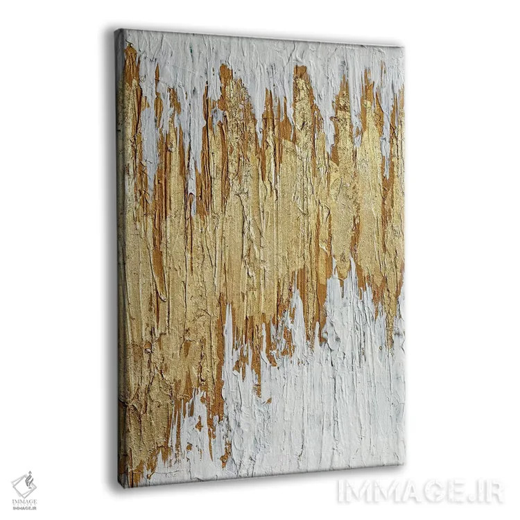تابلو دکوراتیو مسیر طلایی اثر نیکی چوهان - نمای پرسپکتیو محصول