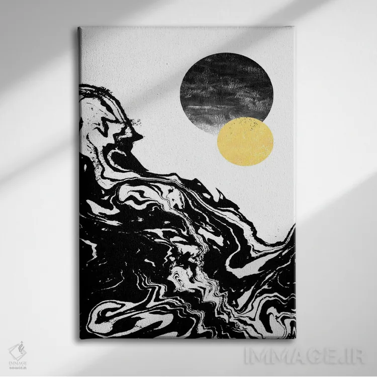 تابلو دکوراتیو الیانا اثر شارلوت وینتر - نمای روبهرو روی دیوار