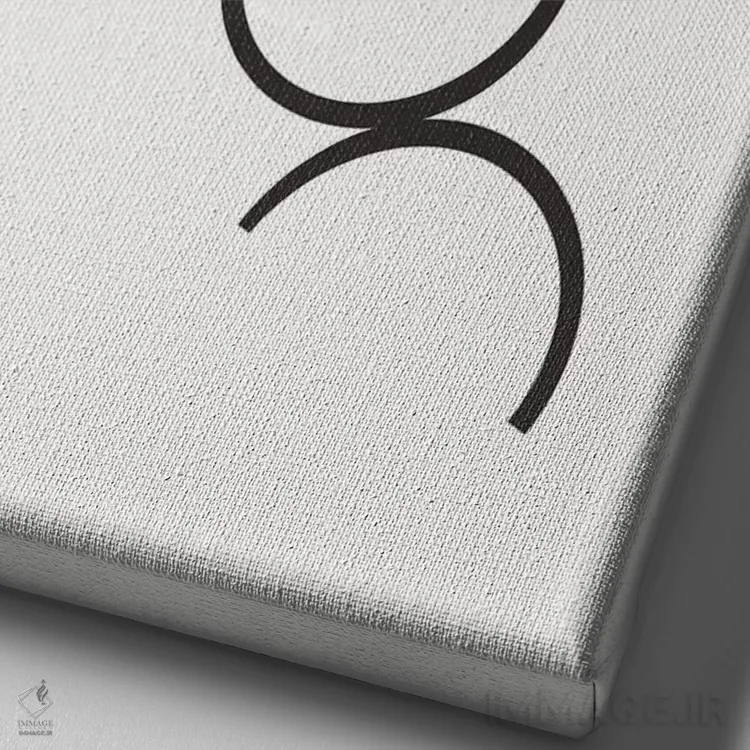 تابلو دکوراتیو آدلفا اثر شارلوت وینتر - نمای نزدیک بافت بوم