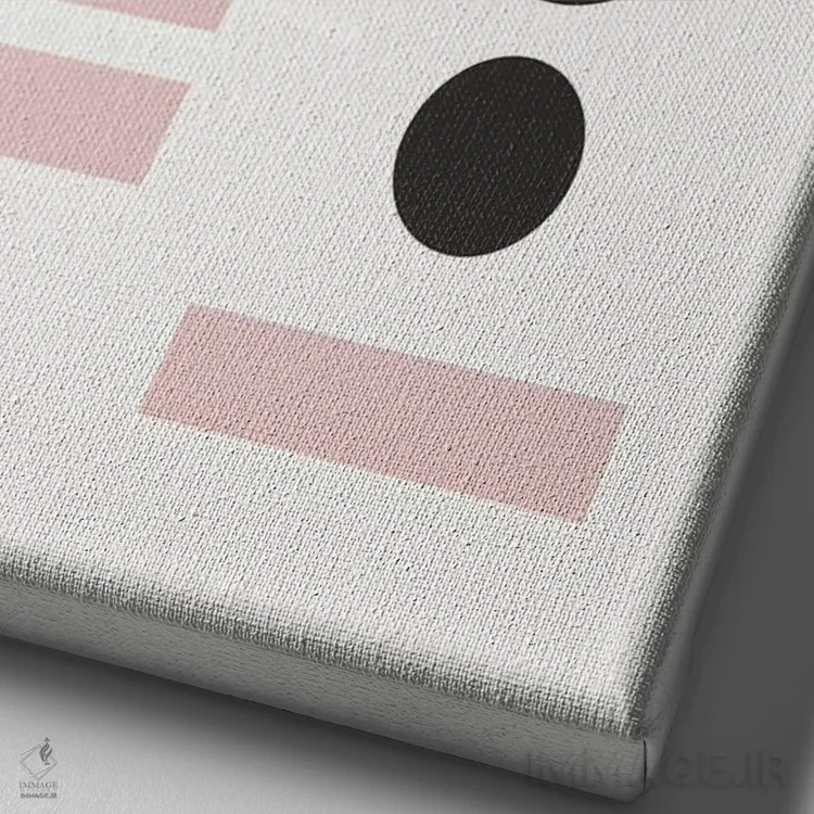 تابلو دکوراتیو داماریس اثر شارلوت وینتر - نمای نزدیک بافت بوم