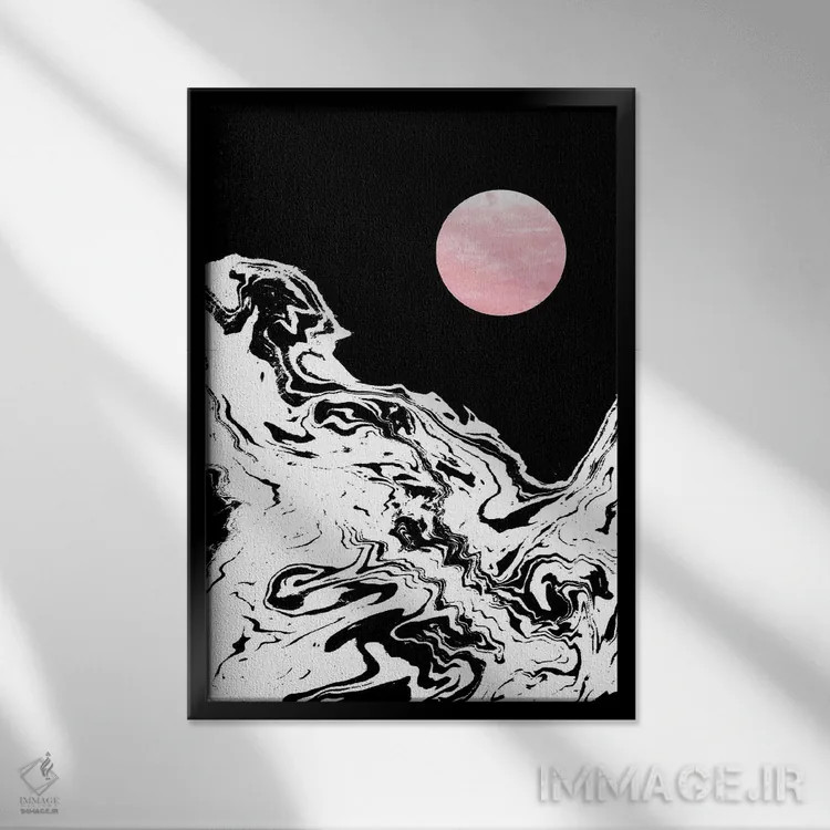 تابلو دکوراتیو تاریا اثر شارلوت وینتر - نمای قابدار مشکی