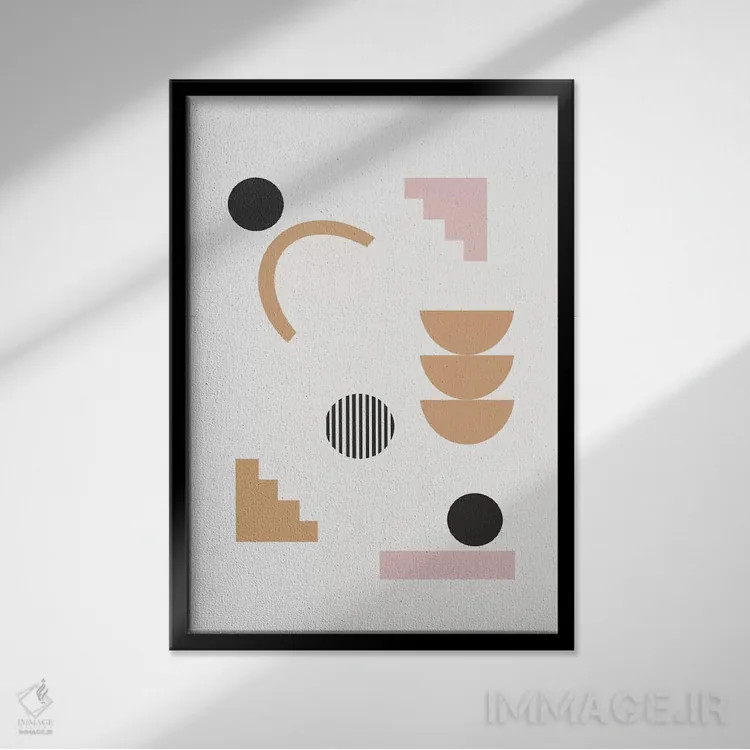 تابلو دکوراتیو اوژنیا اثر شارلوت وینتر - نمای قابدار مشکی