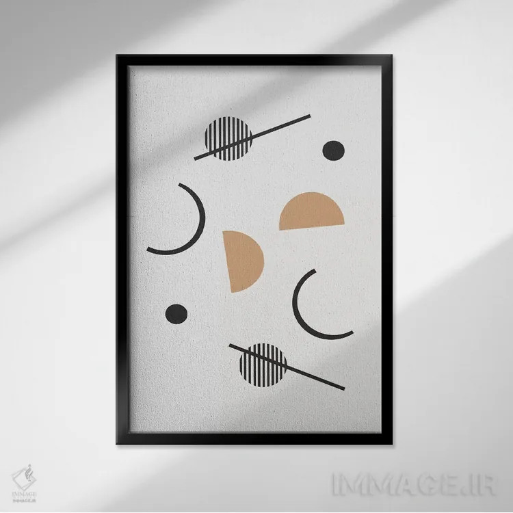 تابلو دکوراتیو کارا اثر شارلوت وینتر - نمای قابدار مشکی