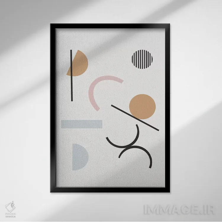 تابلو دکوراتیو آدلفا اثر شارلوت وینتر - نمای قابدار مشکی