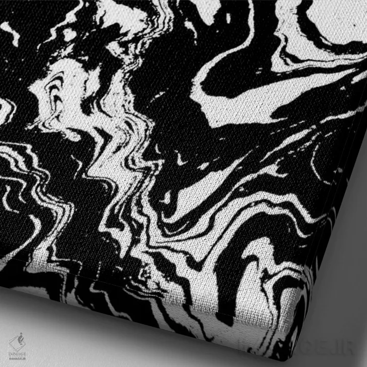 تابلو دکوراتیو الیانا اثر شارلوت وینتر - نمای نزدیک بافت بوم