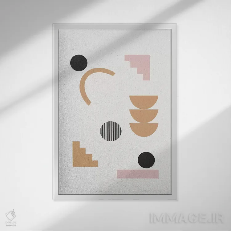 تابلو دکوراتیو اوژنیا اثر شارلوت وینتر - نمای قابدار سفید