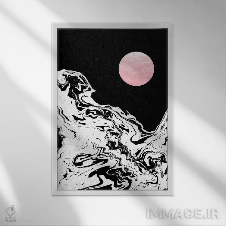 تابلو دکوراتیو تاریا اثر شارلوت وینتر - نمای قابدار سفید