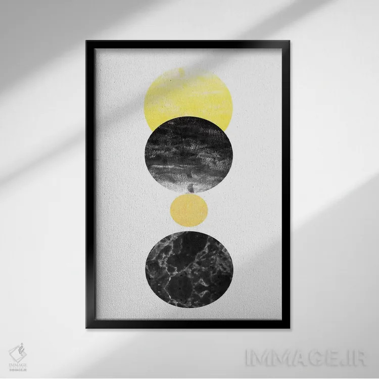 تابلو دکوراتیو کورنلیا اثر شارلوت وینتر - نمای قابدار مشکی