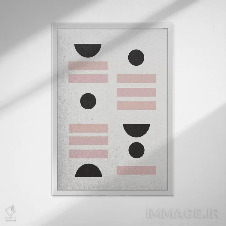 تابلو دکوراتیو داماریس اثر شارلوت وینتر - نمای قابدار سفید