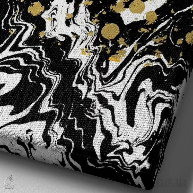 تابلو دکوراتیو "آوریا" اثر شارلوت وینتر - نمای نزدیک بافت بوم