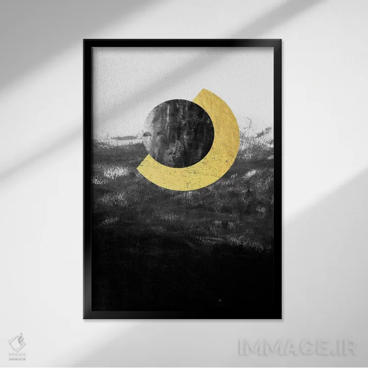 تابلو دکوراتیو "مارینا" اثر شارلوت وینتر - نمای قابدار مشکی