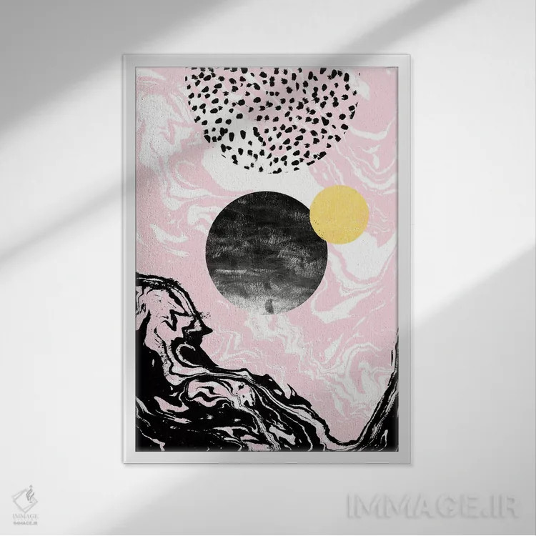 تابلو دکوراتیو "ناتالیا" اثر شارلوت وینتر - نمای قابدار سفید