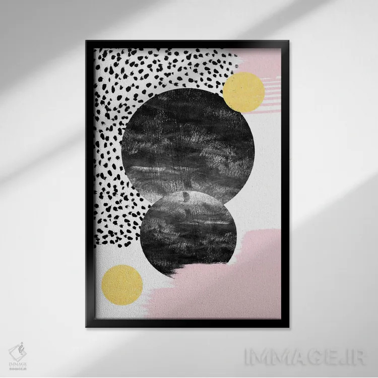 تابلو دکوراتیو "پالوما" اثر شارلوت وینتر - نمای قابدار مشکی