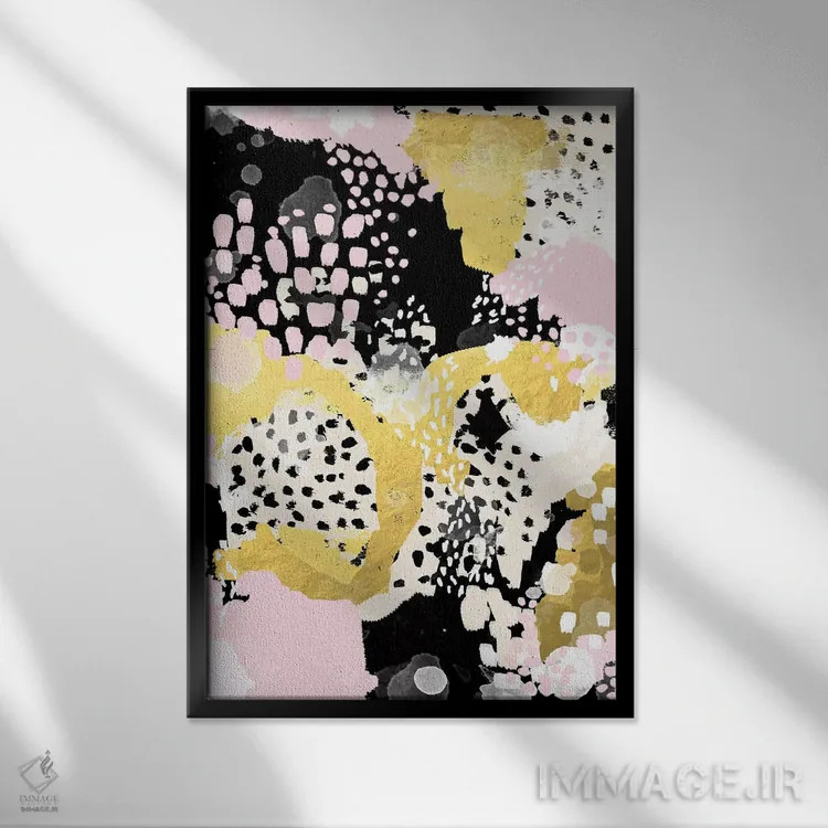 تابلو دکوراتیو "روزا" اثر شارلوت وینتر - نمای قابدار مشکی