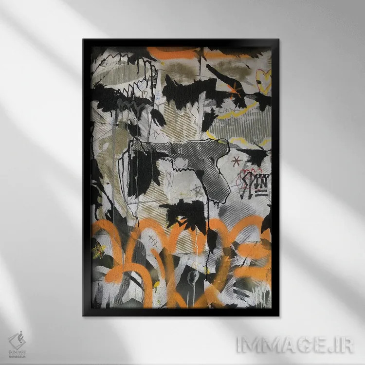 تابلو دکوراتیو "تنها چشمانم برای توست" اثر سیسرو اسپین - نمای قابدار مشکی