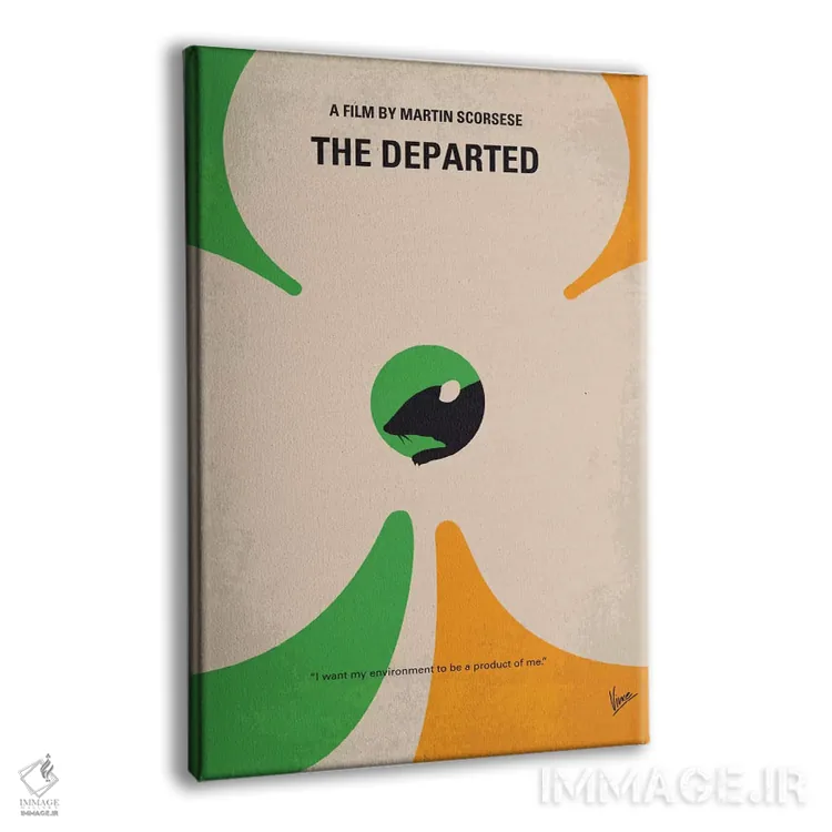 تابلو دکوراتیو پوستر مینیمال فیلم رفتگان اثر چانکونگ - نمای پرسپکتیو محصول