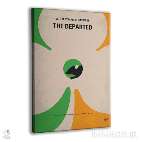 تابلو دکوراتیو پوستر مینیمال فیلم رفتگان اثر چانکونگ - نمای پرسپکتیو محصول