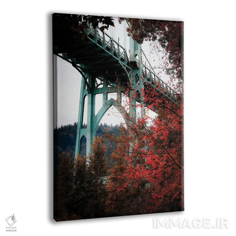 تابلو دکوراتیو پل سنت جانز در پاییز اثر کت کریگن - نمای پرسپکتیو محصول
