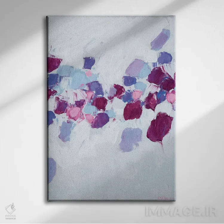 تابلو دکوراتیو جریان آمبی I اثر آن مری کولیک - نمای روبهرو روی دیوار