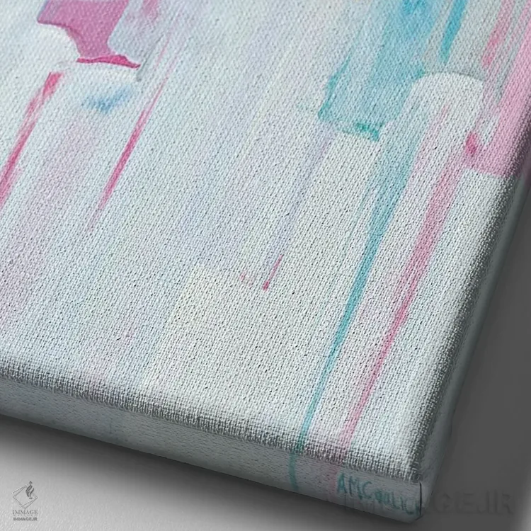 تابلو دکوراتیو ریزوم سرد I اثر آن مری کولیک - نمای نزدیک بافت بوم