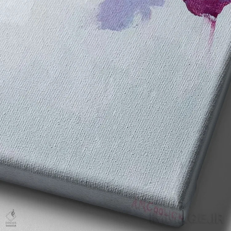 تابلو دکوراتیو جریان آمبی I اثر آن مری کولیک - نمای نزدیک بافت بوم