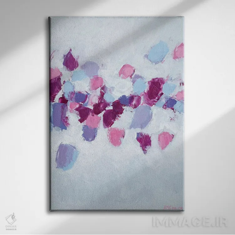 تابلو دکوراتیو جریان آمبی II اثر آن مری کولیک - نمای روبهرو روی دیوار