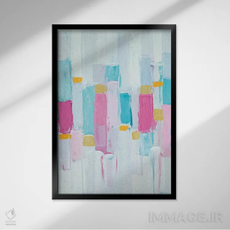 تابلو دکوراتیو ریزوم سرد I اثر آن مری کولیک - نمای قابدار مشکی