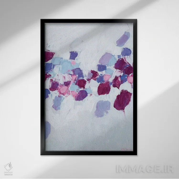 تابلو دکوراتیو جریان آمبی I اثر آن مری کولیک - نمای قابدار مشکی