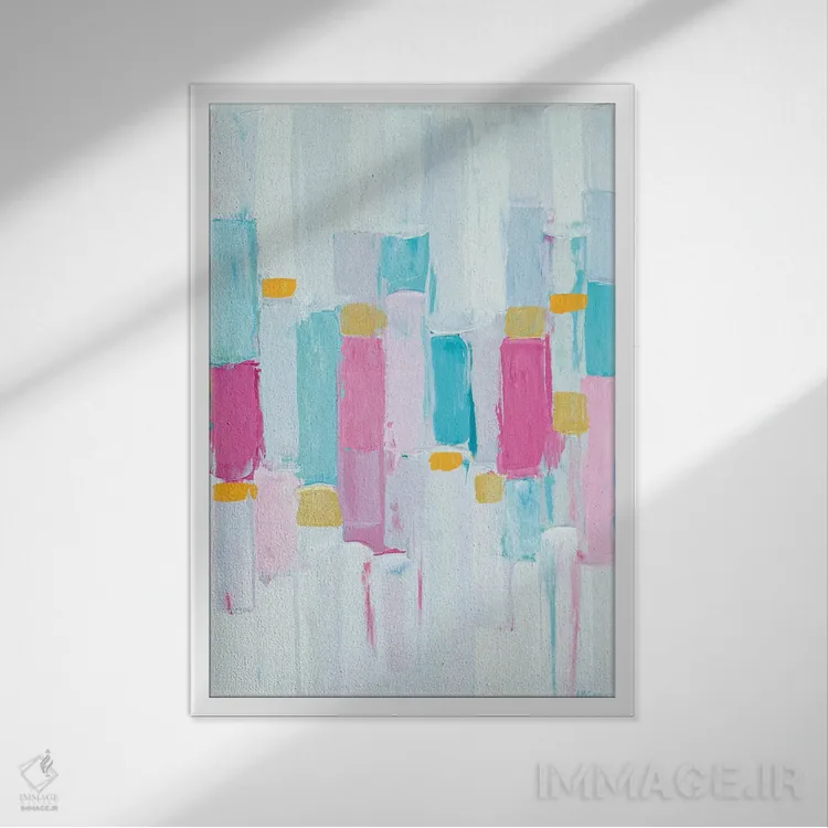 تابلو دکوراتیو ریزوم سرد I اثر آن مری کولیک - نمای قابدار سفید